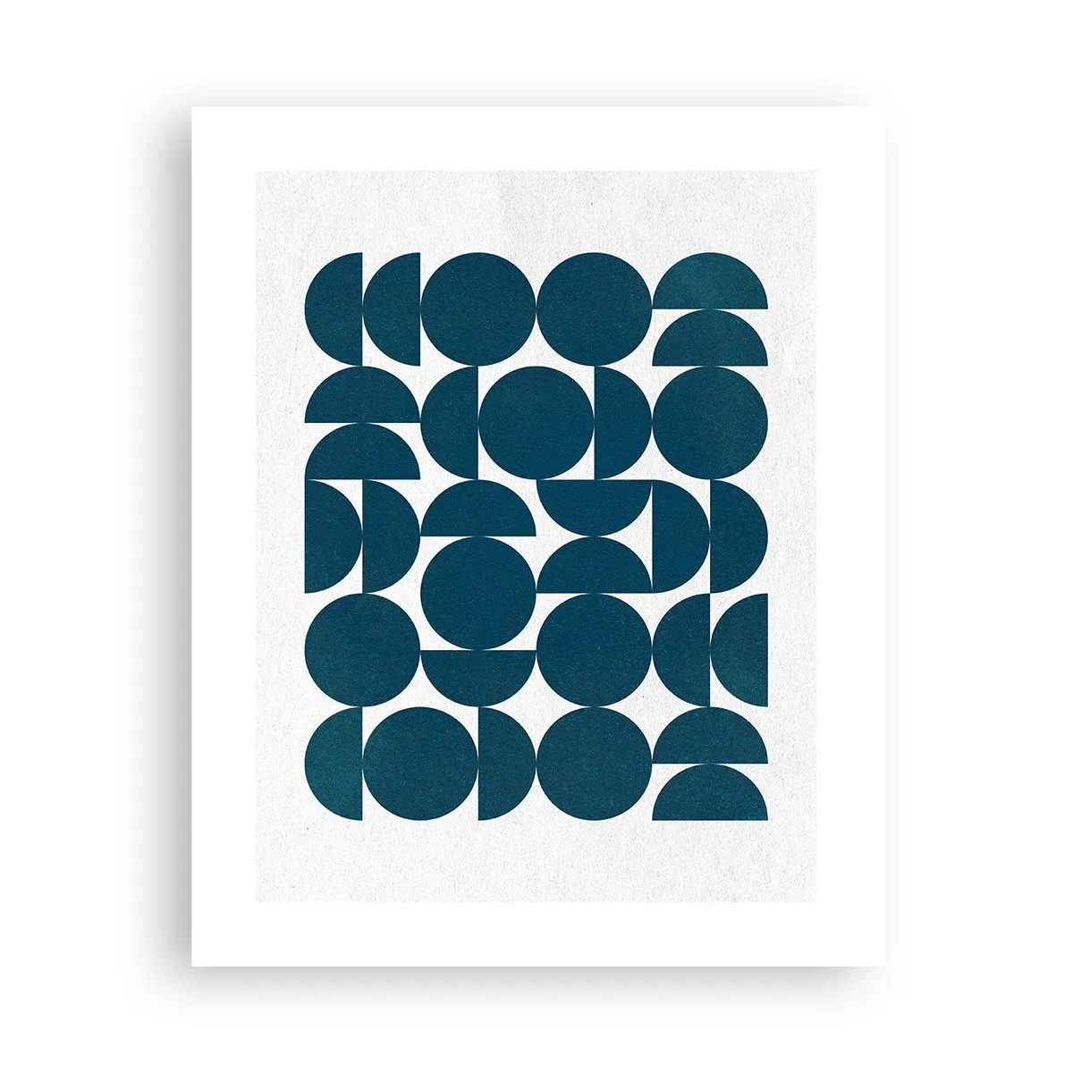 Affiche - Poster - Cercles et demi-cercles - 40x50 cm