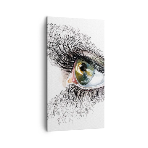 Impression sur toile - Image sur toile - Regarde droit dans l'âme - 45x80 cm