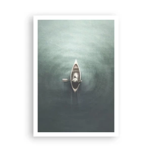Affiche - Poster - À travers le lac de la lune - 70x100 cm
