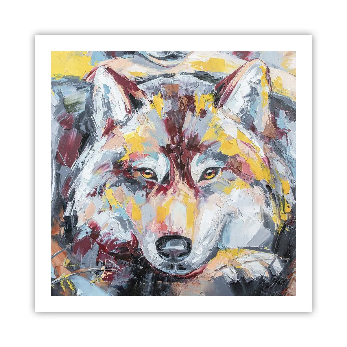 Affiche - Poster - En paix au milieu des siens - 60x60 cm