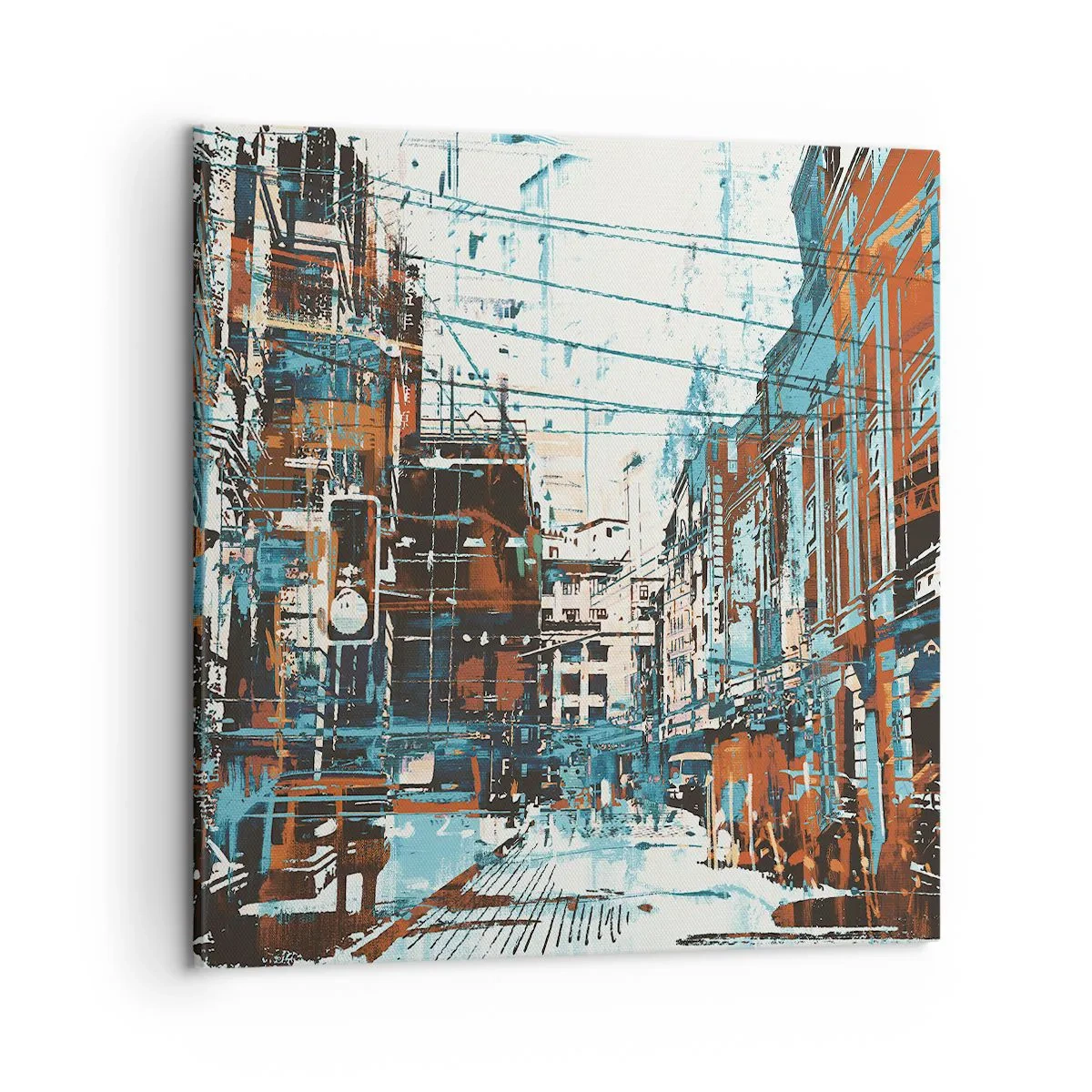 Impression sur toile - Image sur toile - Un sentier de ville usé - 50x50 cm