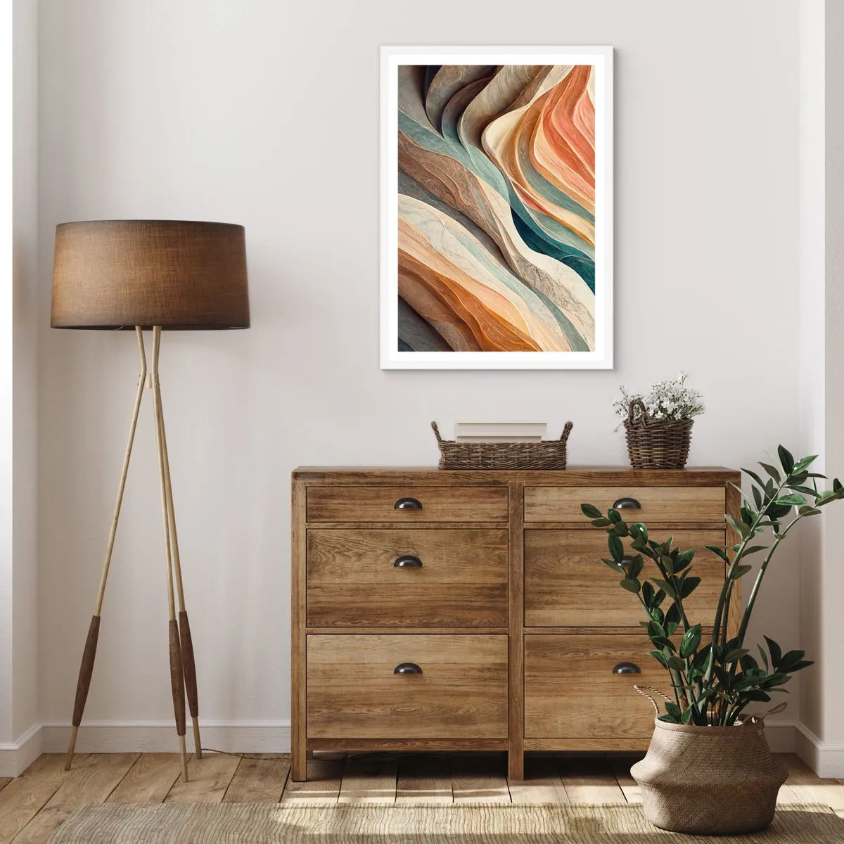 Affiche dans un cadre blanc - Poster - Le moment avant le changement - 30x40 cm