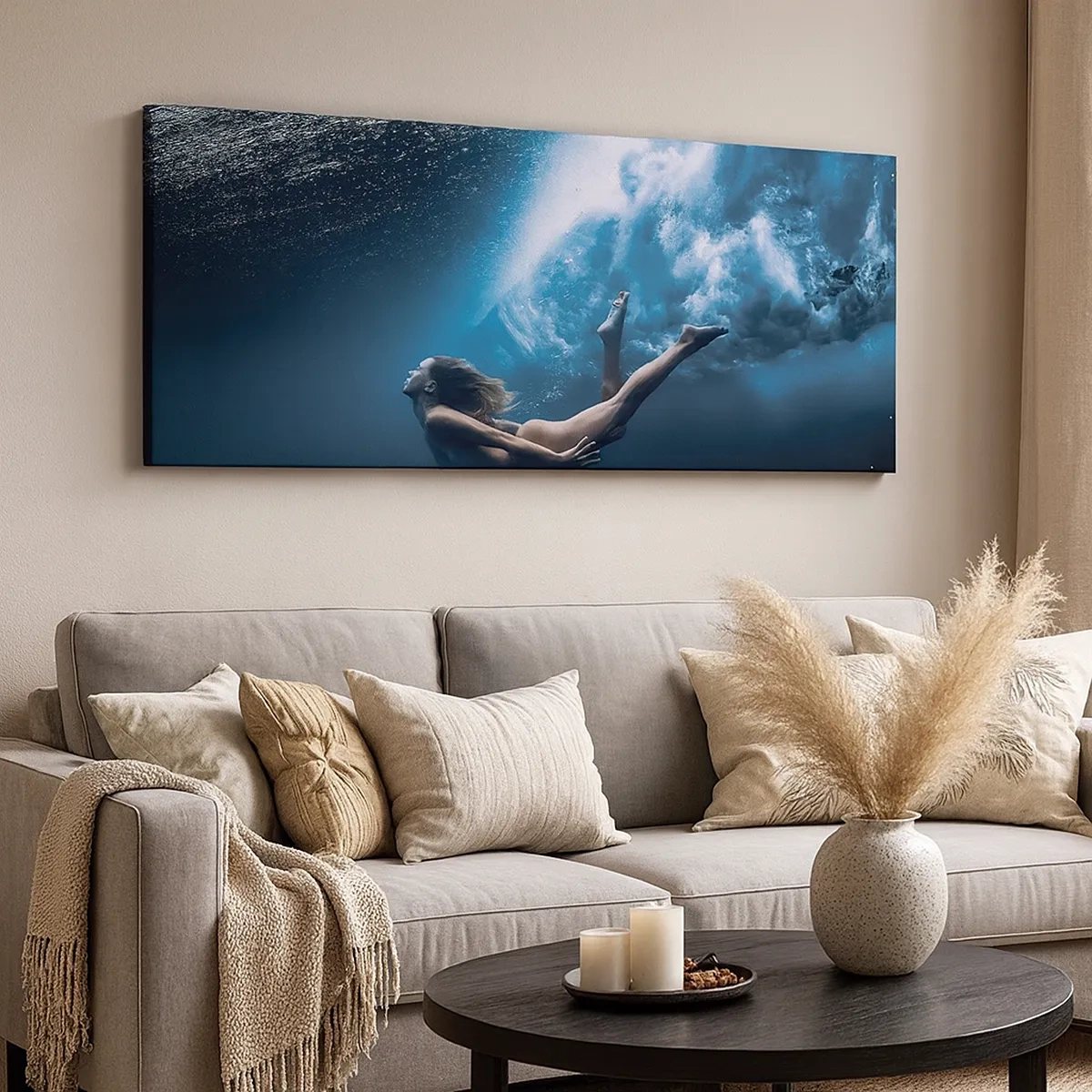 Impression sur toile - Image sur toile - Sirène moderne - 30x30 cm