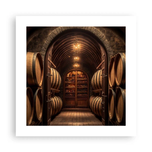 Affiche - Poster - Cave climatisée - 40x40 cm