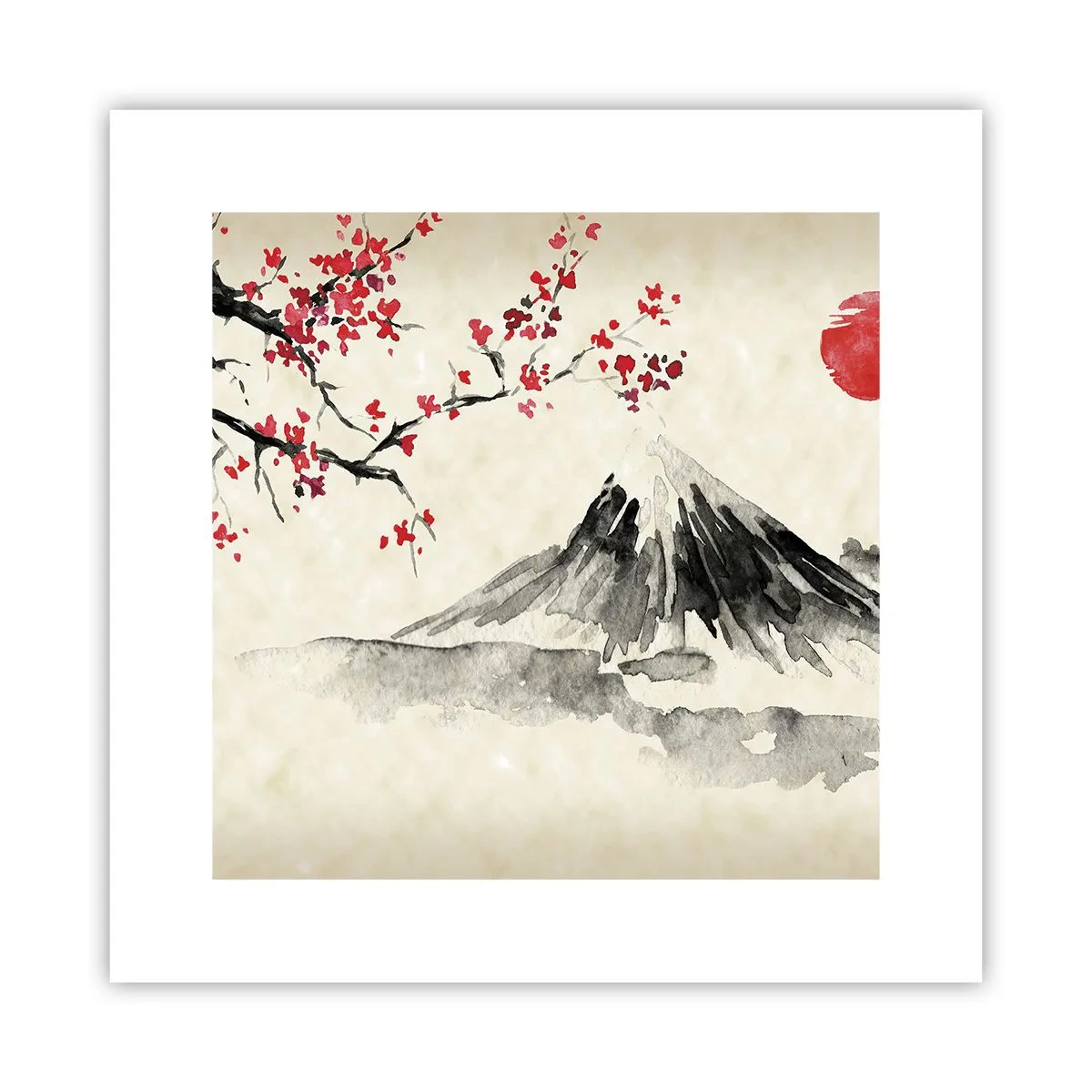 Affiche - Poster - Tomber amoureux du Japon - 30x30 cm