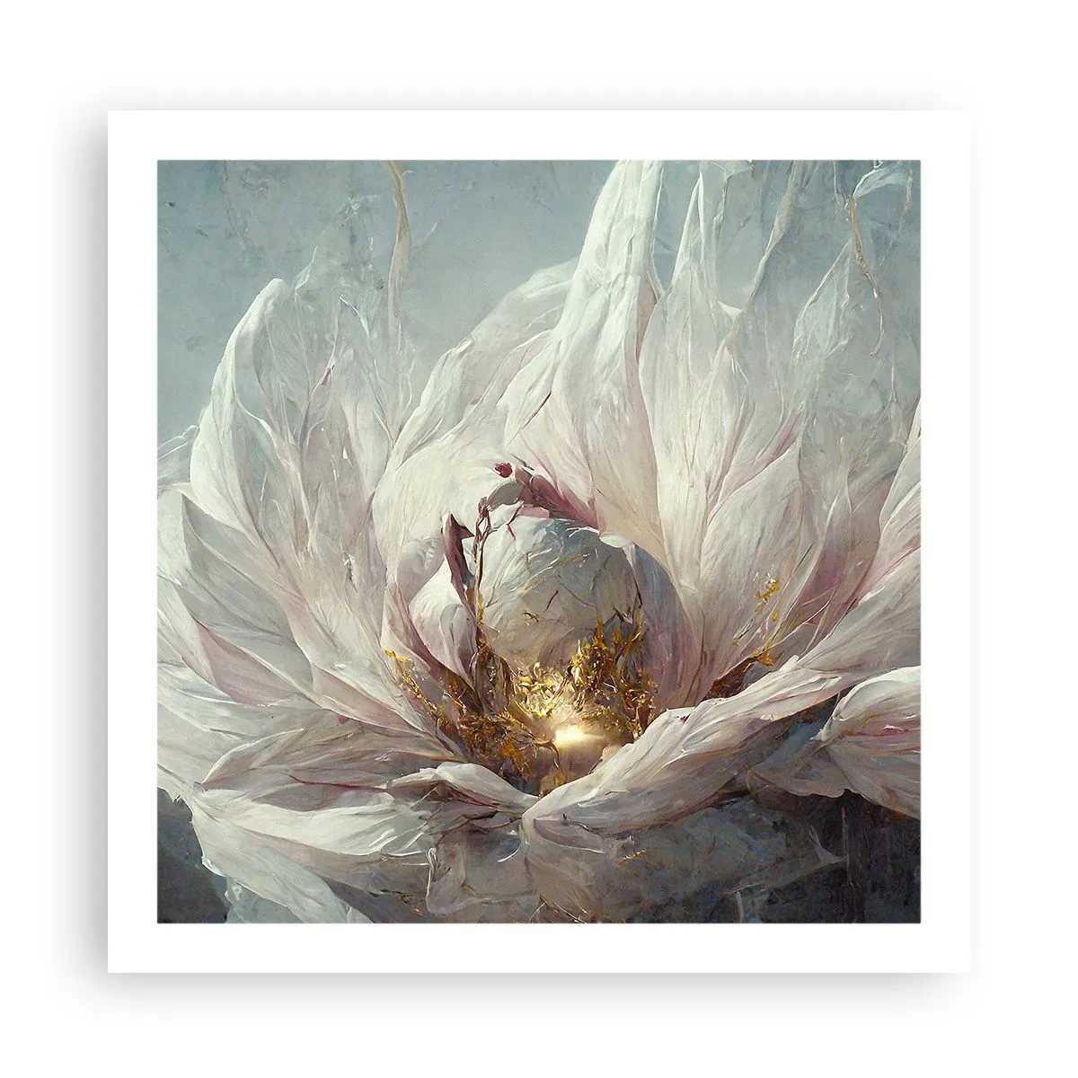 Affiche - Poster - Il fleurit une fois tous les cent ans - 60x60 cm