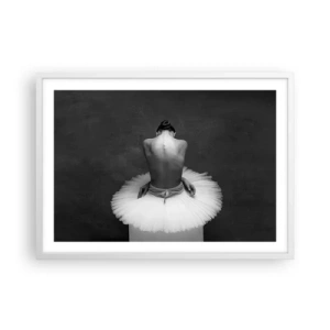 Affiche dans un cadre blanc - Poster - C'est justement en train de fleurir - 70x50 cm