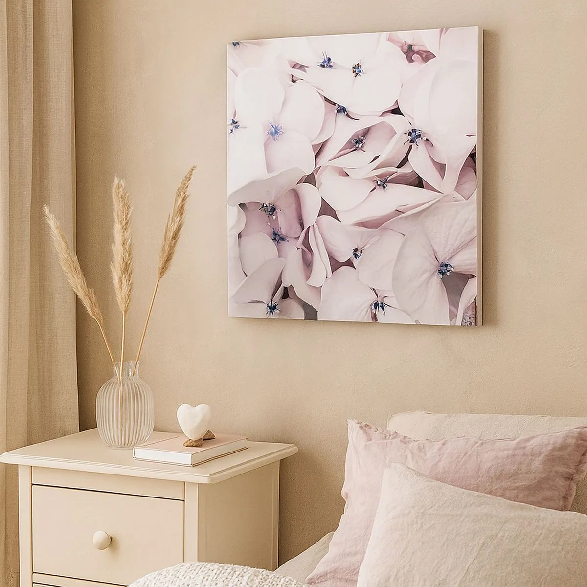 Impression sur toile - Image sur toile - Dans un flot de fleurs - 30x30 cm