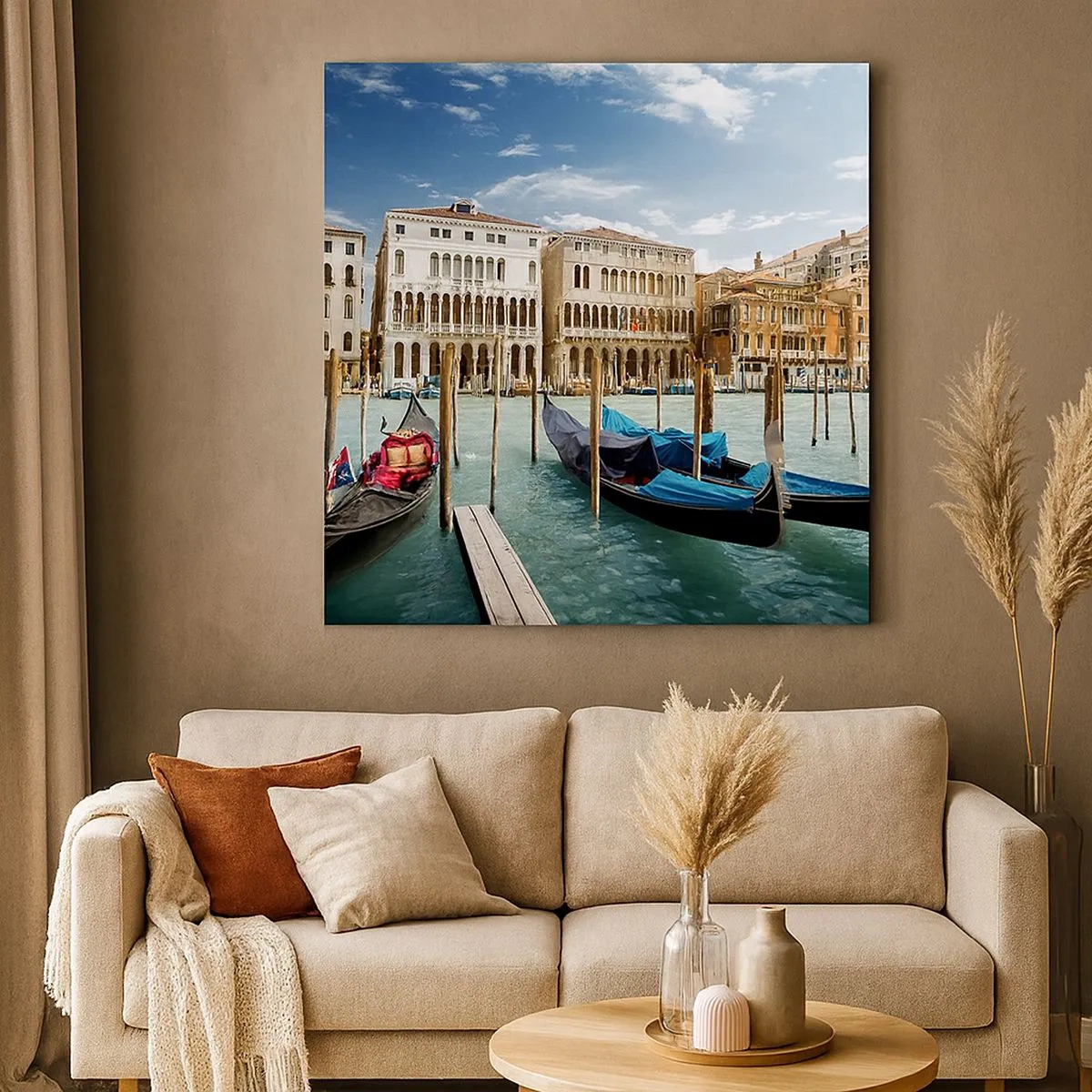 Impression sur toile - Image sur toile - Palace bleu ciel - 30x30 cm