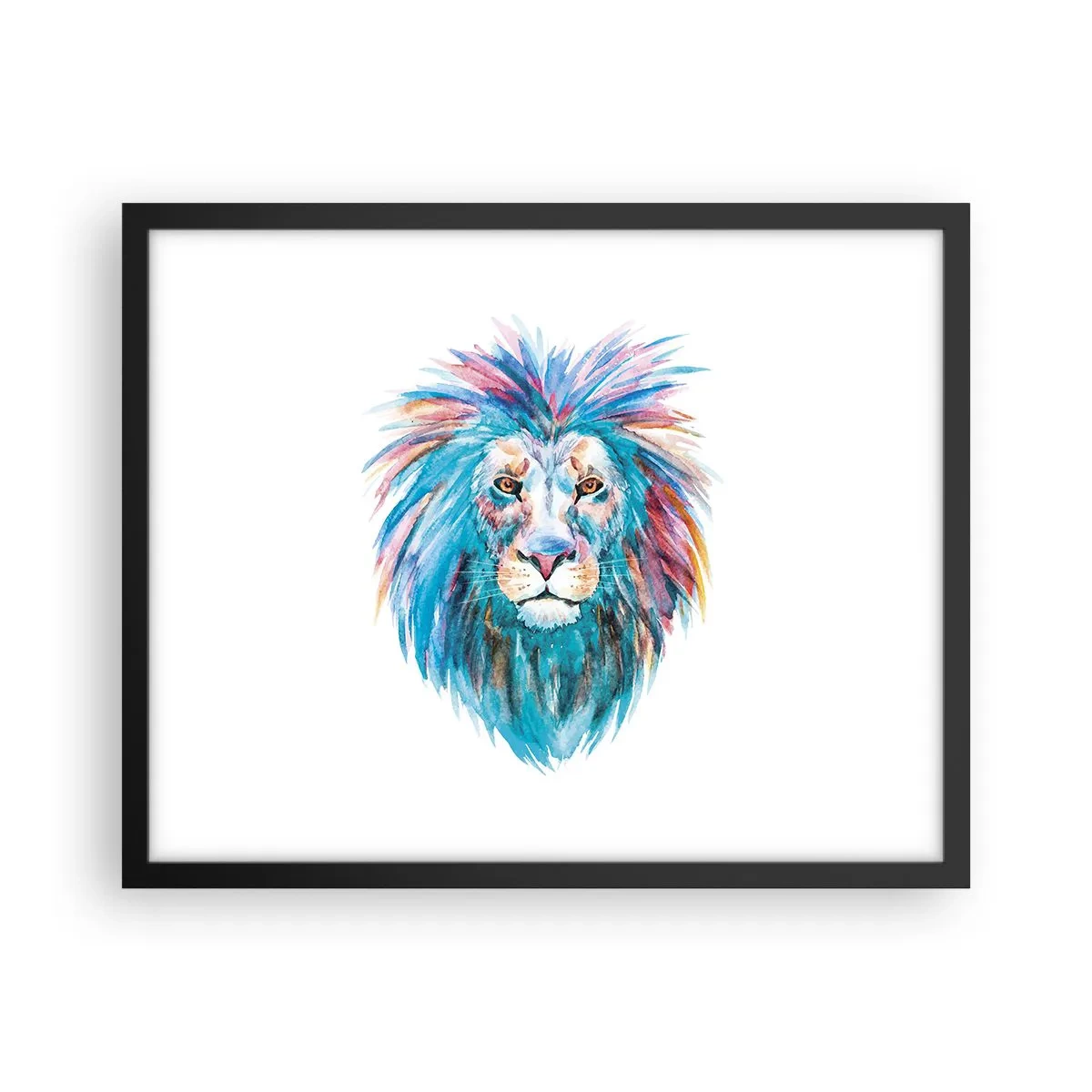 Affiche dans un cadre noir - Poster - Aura électrique - 50x40 cm