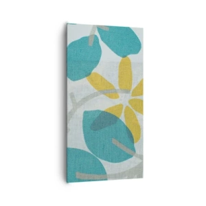 Impression sur toile - Image sur toile - Wśród lazurowych liści - 65x120 cm