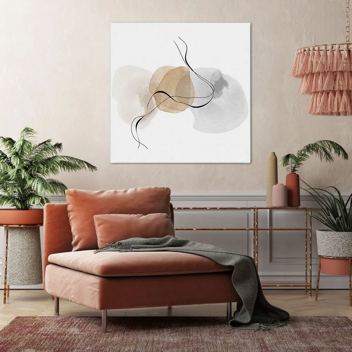 Impression sur toile - Image sur toile - Perles d'air - 60x60 cm