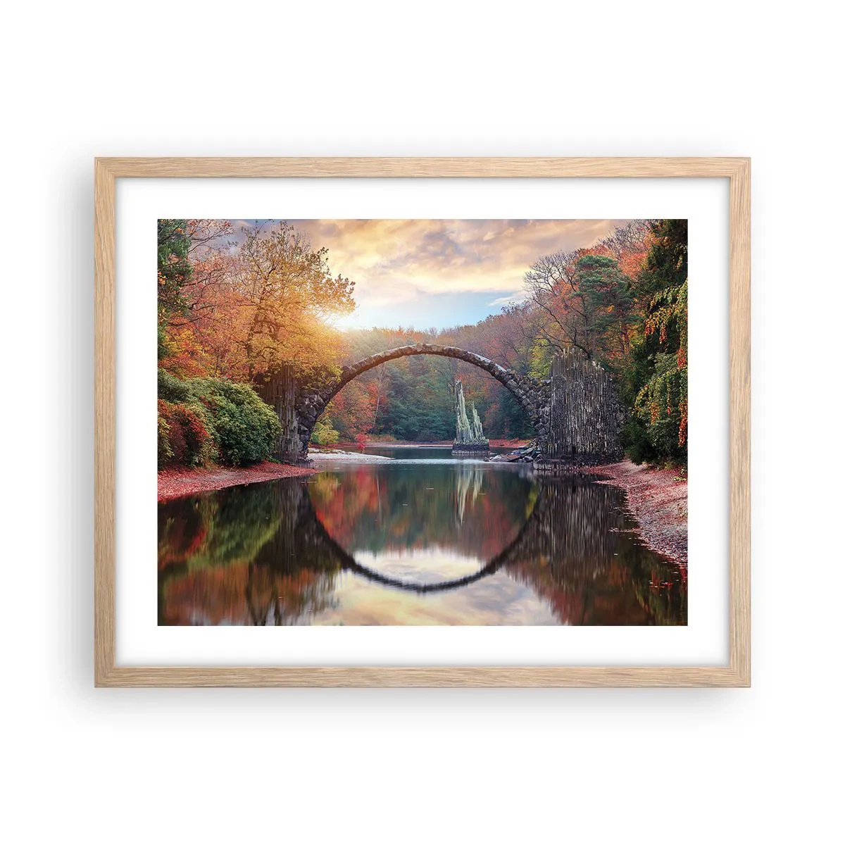 Affiche dans un chêne clair - Poster - De l'autre cote du miroir - 50x40 cm