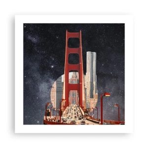 Affiche - Poster - Toujours au centre - 50x50 cm