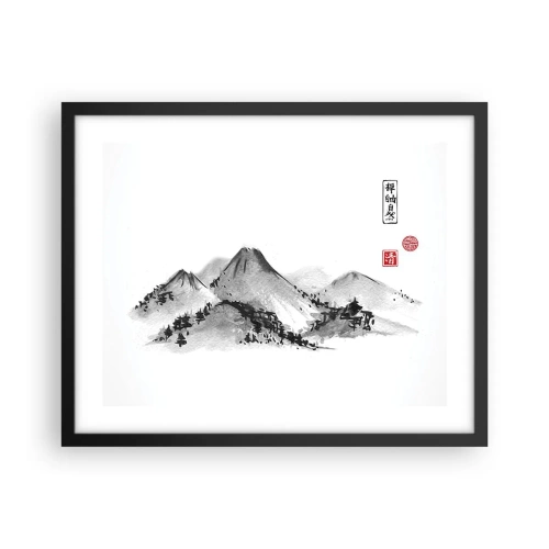 Affiche dans un cadre noir - Poster - Au-delà de la distance - 50x40 cm