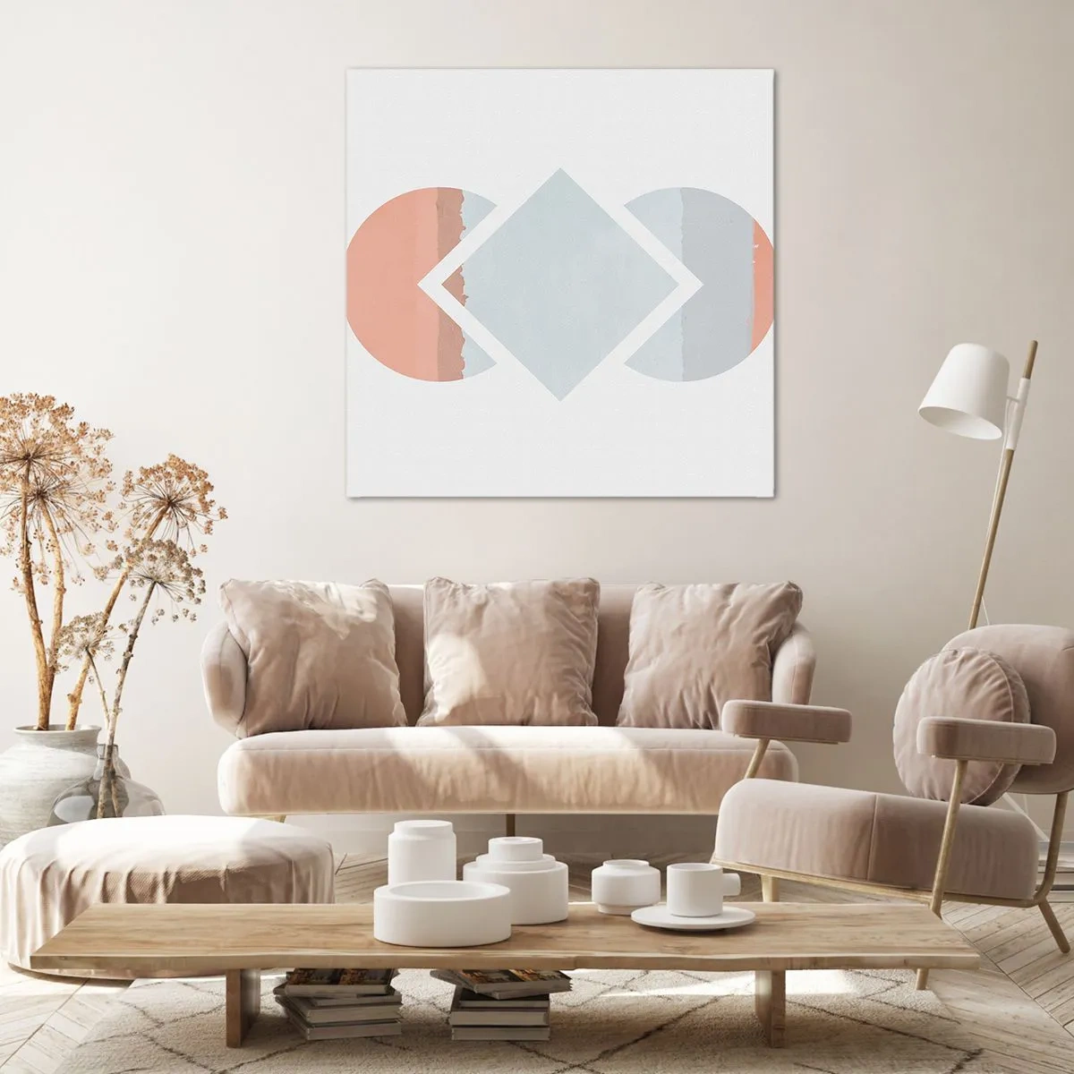 Impression sur toile - Image sur toile - La situation est clair - 30x30 cm