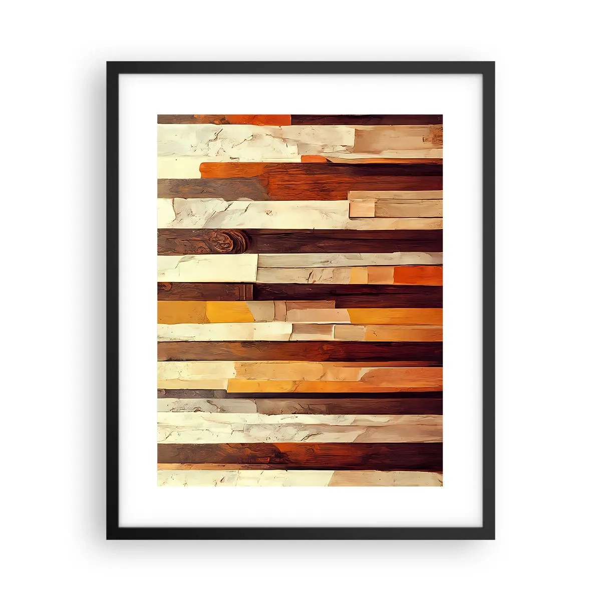 Affiche dans un cadre noir - Poster - Hymne des arbres forestiers - 40x50 cm