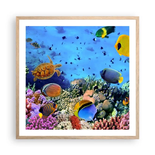 Affiche dans un chêne clair - Poster - Et que sait-on de la vie… - 60x60 cm