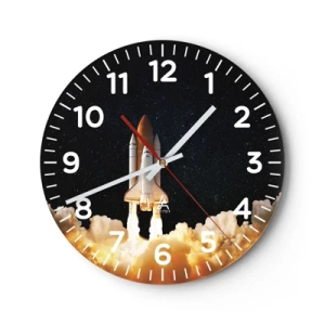 Horloge murale - Pendule murale - Ad astra! - 30x30 cm