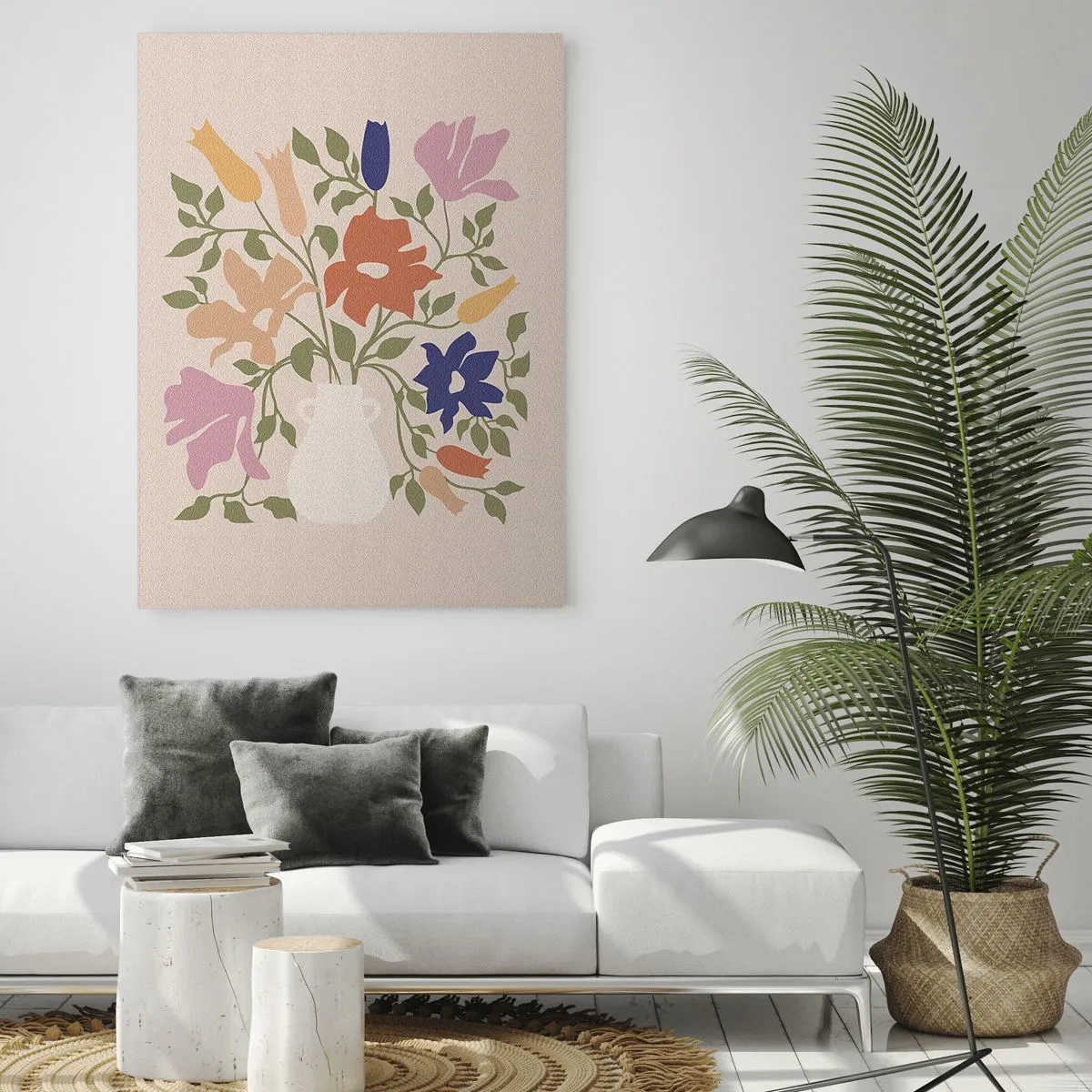 Impression sur verre - Image sur verre - Bouquet délicat - 80x120 cm