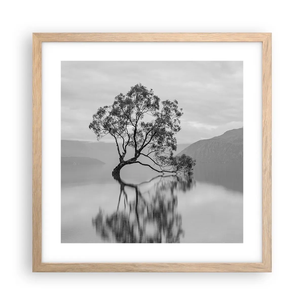 Affiche dans un chêne clair - Poster - Un tel pays existe - 40x40 cm