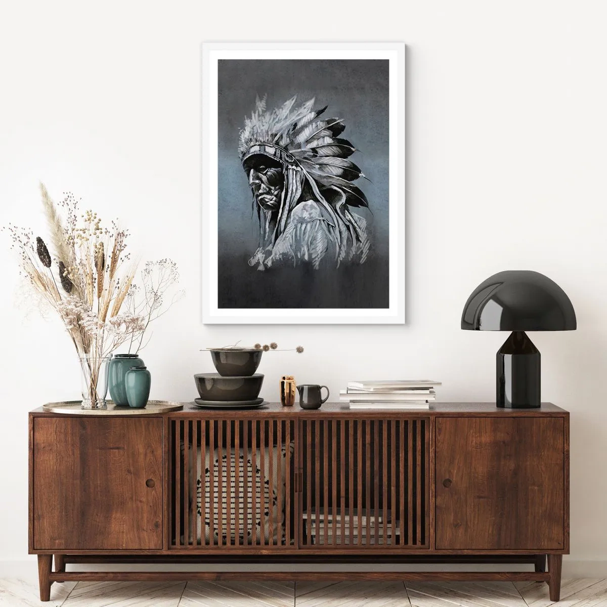 Affiche dans un cadre blanc - Poster - Retour aux sources - 40x50 cm