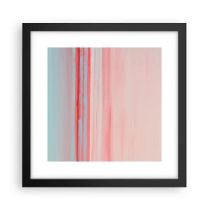 Affiche dans un cadre noir - Poster - Abstraction à l'aube - 30x30 cm