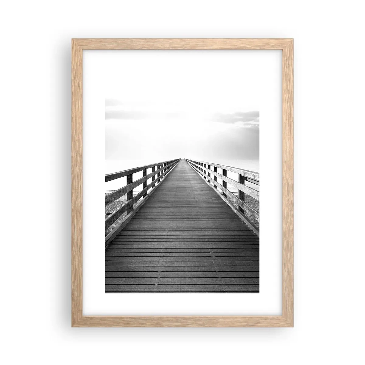 Affiche dans un chêne clair - Poster - A perte de vue... - 30x40 cm