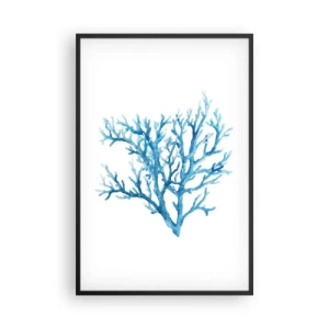 Affiche dans un cadre noir - Poster - Filigrane nautique - 61x91 cm