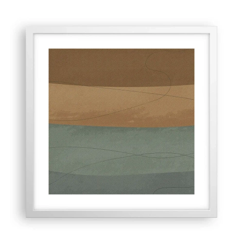 Affiche dans un cadre blanc - Poster - Composition horizontale - 40x40 cm