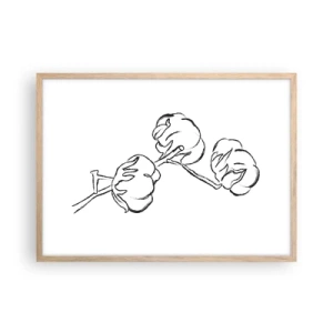 Affiche dans un chêne clair - Poster - Duvet de coton - 70x50 cm