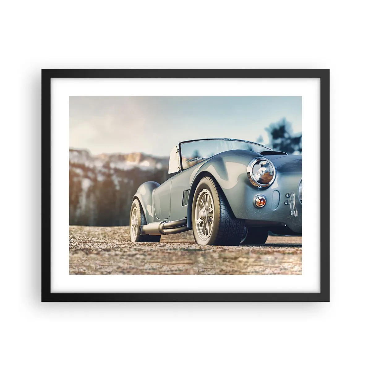 Affiche dans un cadre noir - Poster - Ce qui compte c'est le style - 50x40 cm