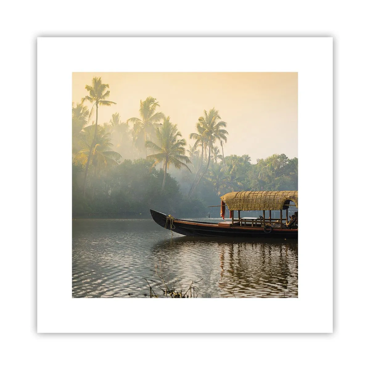 Affiche - Poster - Maison sur la rivière - 30x30 cm