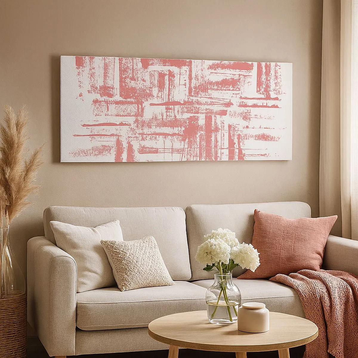 Impression sur toile - Image sur toile - La ville rouge - 100x40 cm