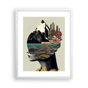 Affiche dans un cadre blanc - Poster - La femme – toujours un mystère - 40x50 cm