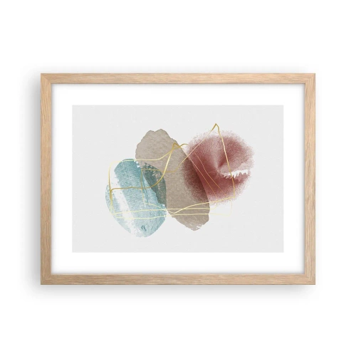 Affiche dans un chêne clair - Poster - Coraux de l'espace - 40x30 cm