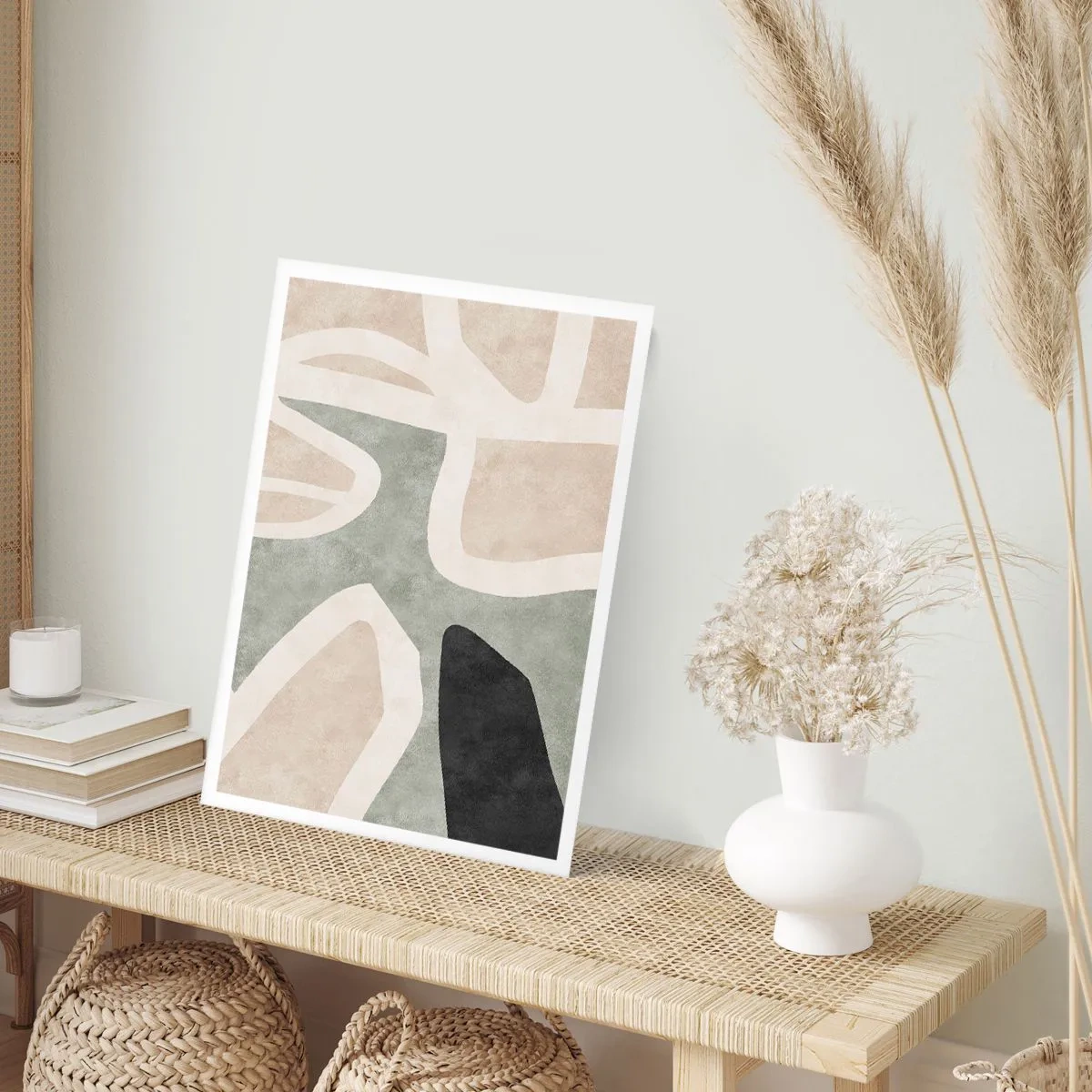 Affiche - Poster - Composition pour motif noir - 61x91 cm