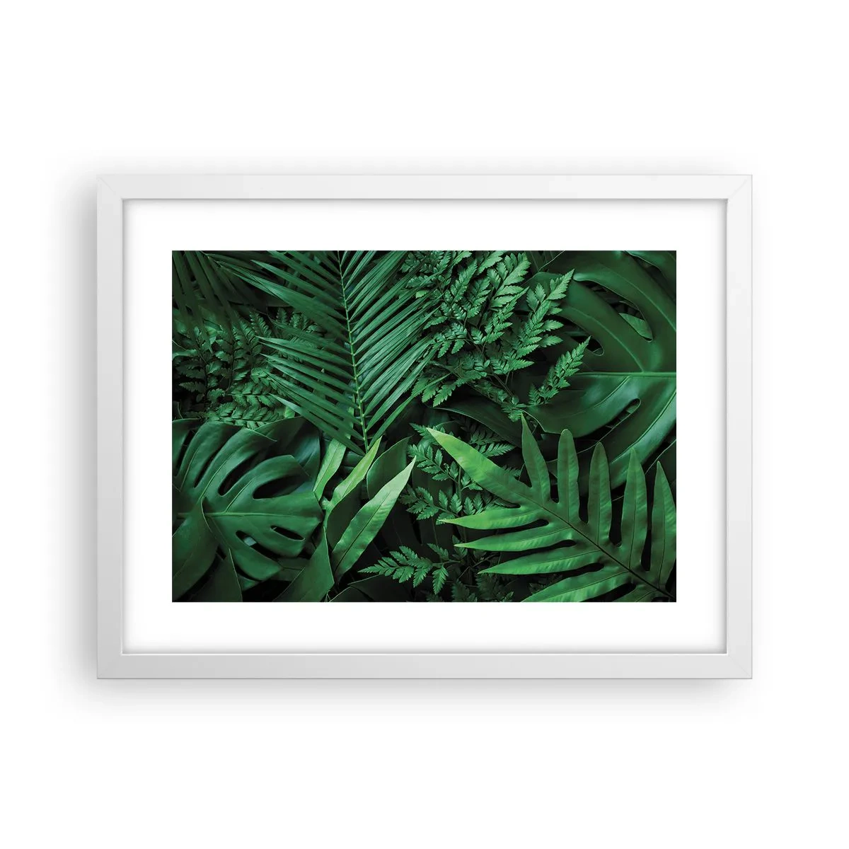 Affiche dans un cadre blanc - Poster - Emmitouflé de verdure - 40x30 cm