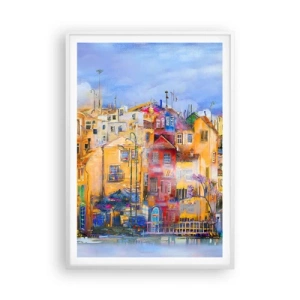 Affiche dans un cadre blanc - Poster - Nous sommes ensemble - 70x100 cm