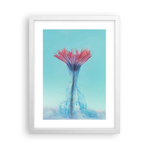 Affiche dans un cadre blanc - Poster - Dans une étreinte vivifiante - 30x40 cm