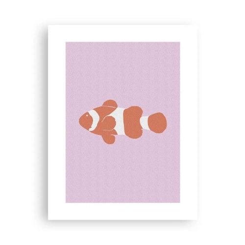 Affiche - Poster - En corail sur le visage et la queue - 30x40 cm