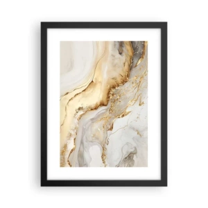 Affiche dans un cadre noir - Poster - Abstraction : beauté et bonté - 30x40 cm