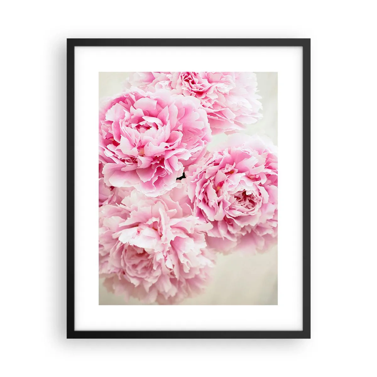 Affiche dans un cadre noir - Poster - En glamour rose - 40x50 cm