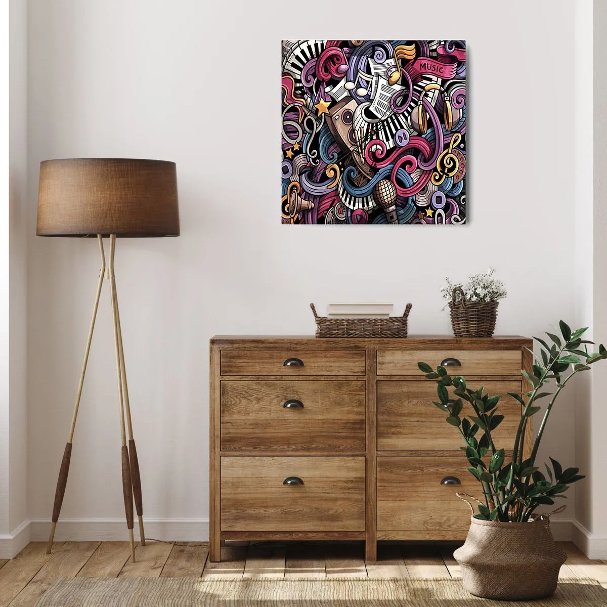 Horloge murale - Pendule murale - Mélodie compliquée - 30x30 cm