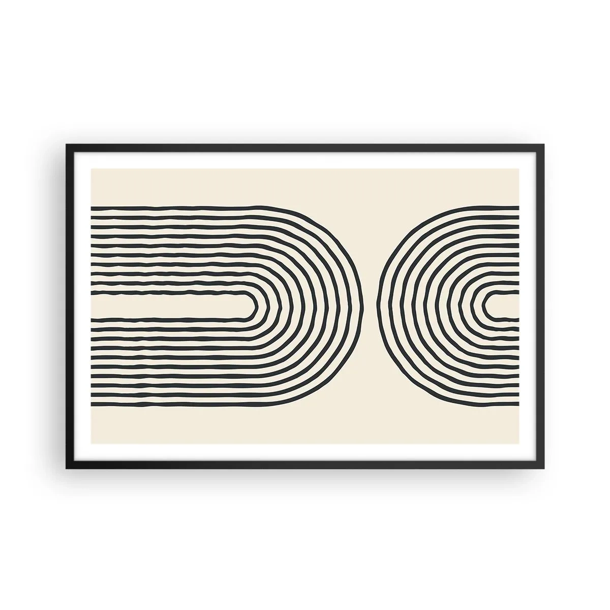 Affiche dans un cadre noir - Poster - Dans un instant... - 91x61 cm