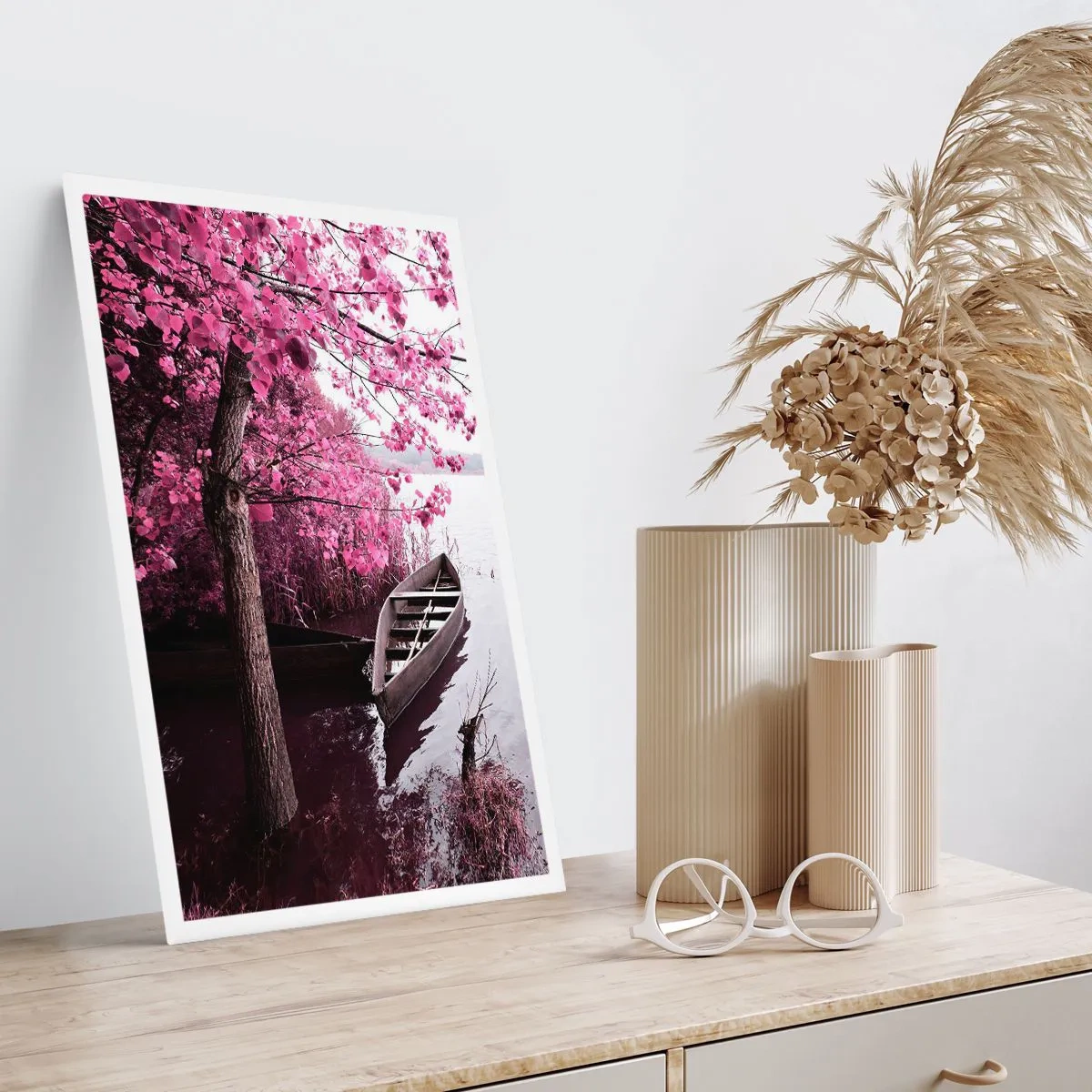 Affiche - Poster - Dans un silence rose - 61x91 cm