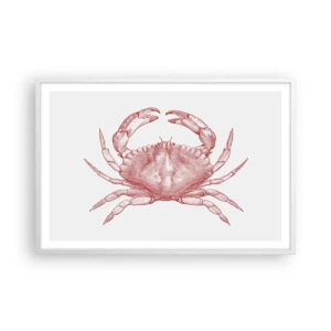 Affiche dans un cadre blanc - Poster - Le crabe des crabes - 91x61 cm