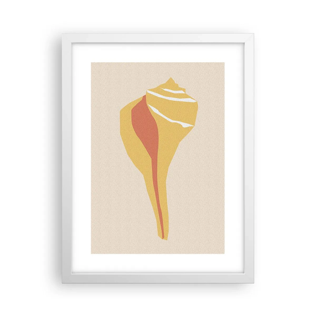 Affiche dans un cadre blanc - Poster - Abstraction organique – croissance - 30x40 cm