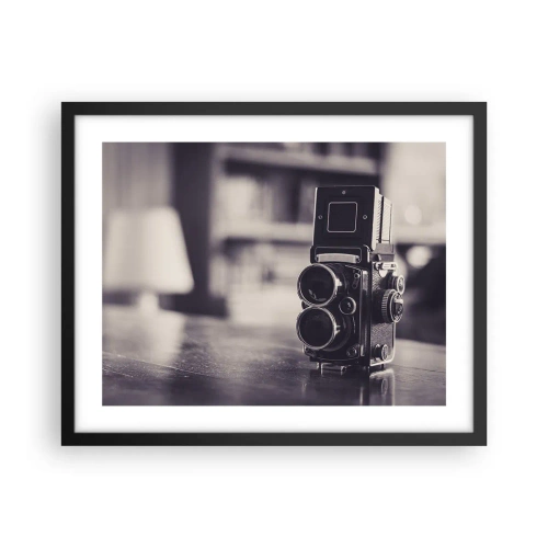 Affiche dans un cadre noir - Poster - La magie de la photographie ancienne - 50x40 cm