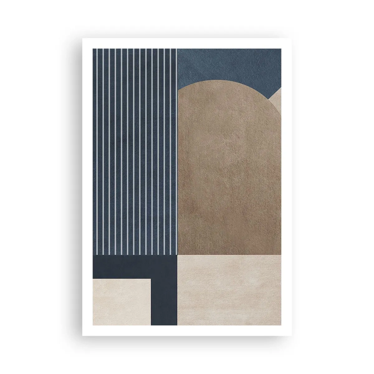 Affiche - Poster - Composition simple et en rondeur - 70x100 cm